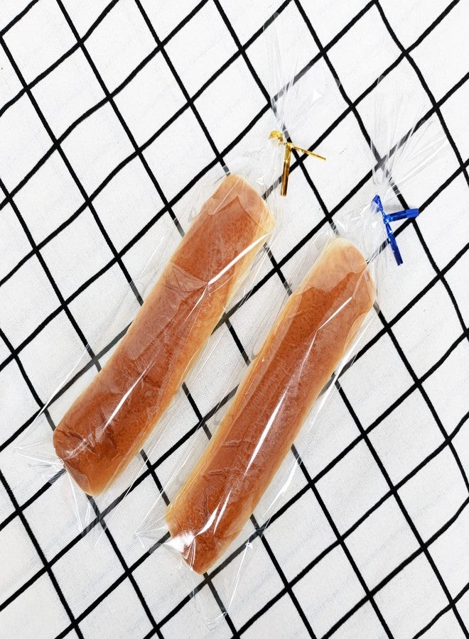 XLSFPY 100PCS Cellophane Bags 3x11 inches, Clear Treat Bags with 4’’ Twist Ties, Plastic Cello Bags - 1.4 mils Thick OPP Rice Crispy Bags for Gift Goodie Favor Candy Cake Pop Birthday Party Cookies (3’’ x 11’’) - Image 4